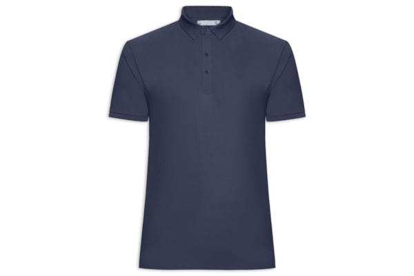 Polo Masculina Toque Gelado Sem Costura - Azul