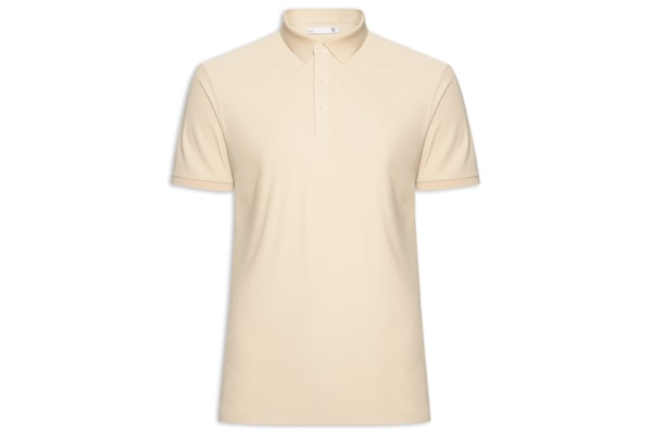 Polo Masculina Toque Gelado Sem Costura - Bege