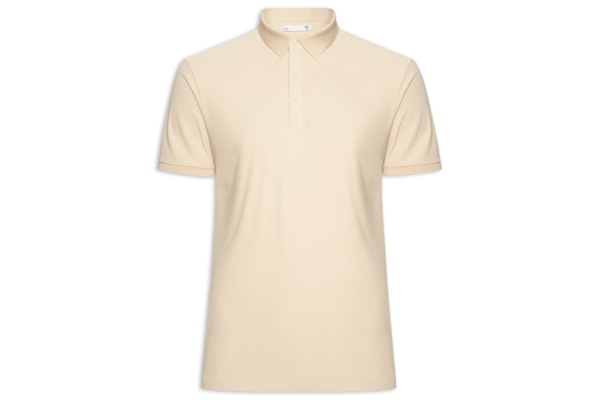 Polo Masculina Toque Gelado Sem Costura - Bege