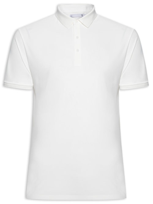 Polo Masculina Toque Gelado Sem Costura - Branco