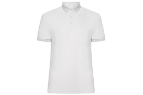 Polo Masculina Toque Gelado Sem Costura - Cinza