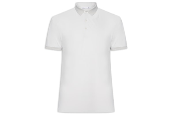 Polo Masculina Toque Gelado Sem Costura - Cinza