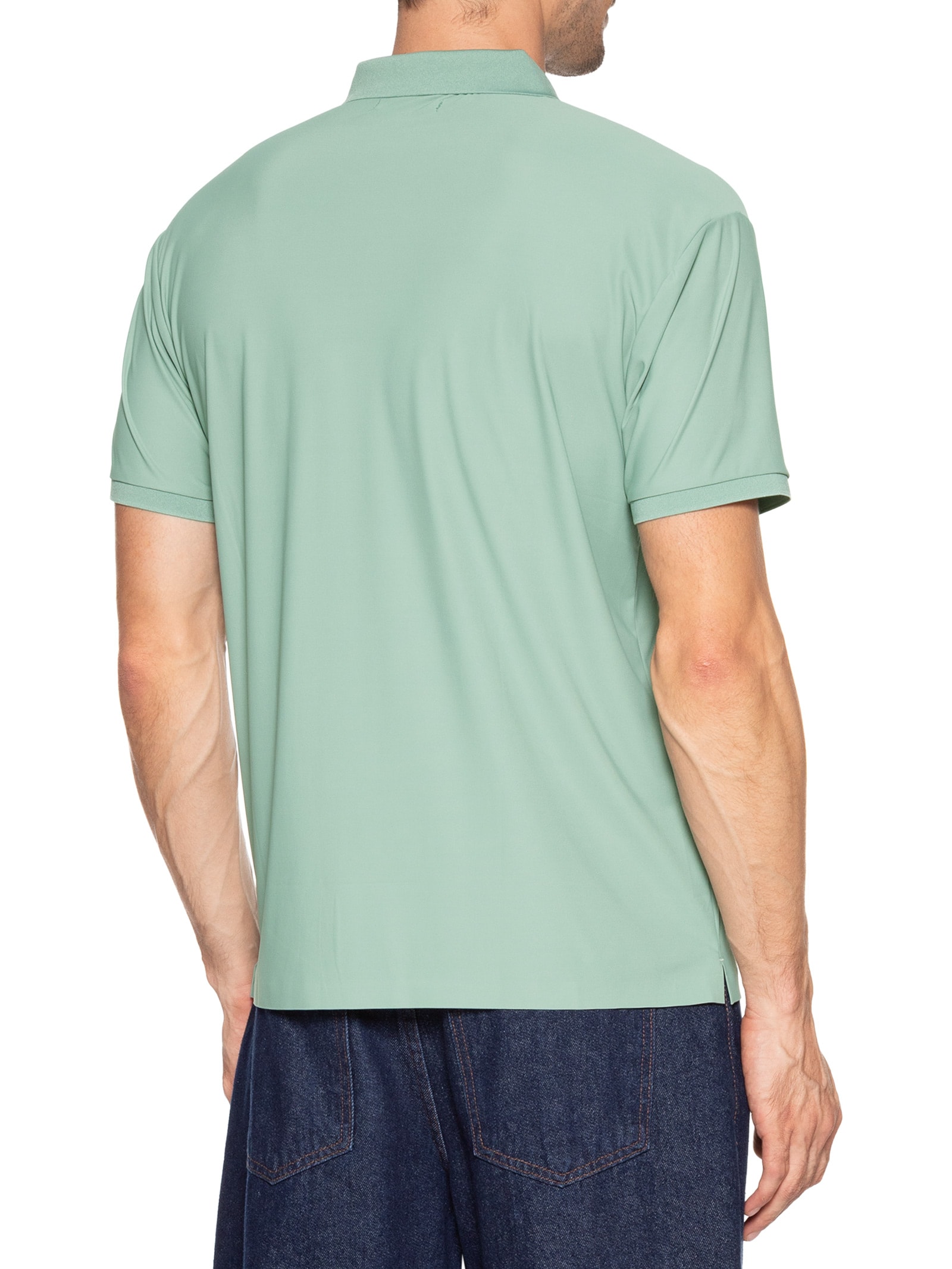 Polo Masculina Toque Gelado Sem Costura Verde '2 Essential
