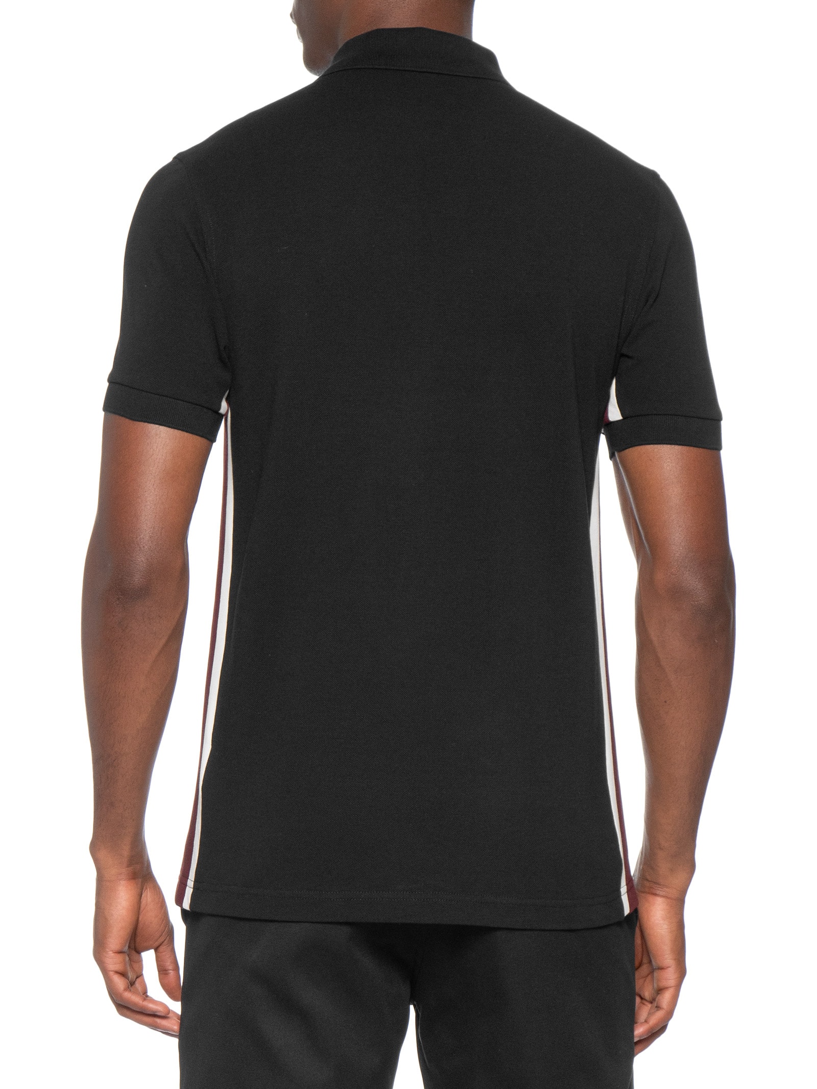 Polo Masculina Tramline Stripe Preto Fred Perry