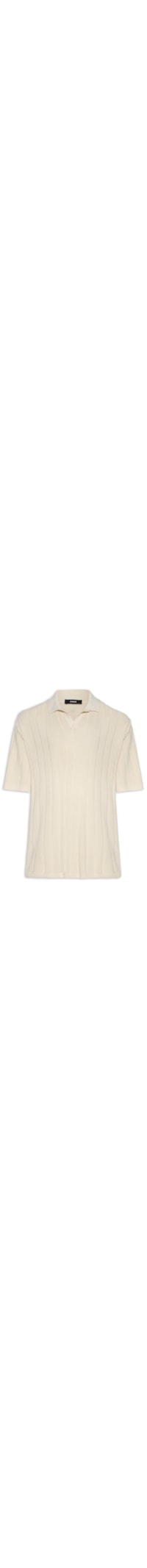 Polo Masculina Tricô - Bege