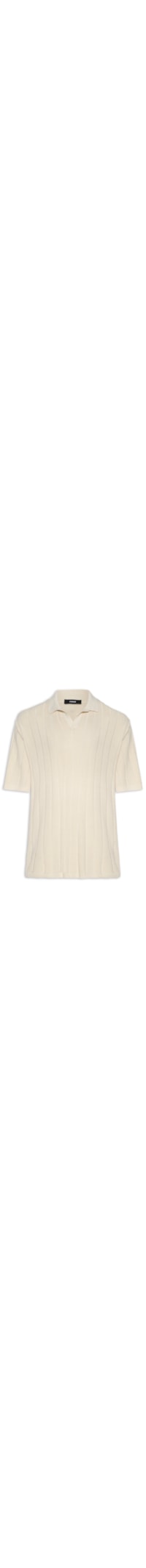 Polo Masculina Tricô - Bege