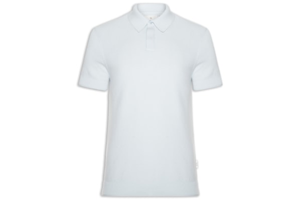 Polo Masculina Tricot Corda New - Azul