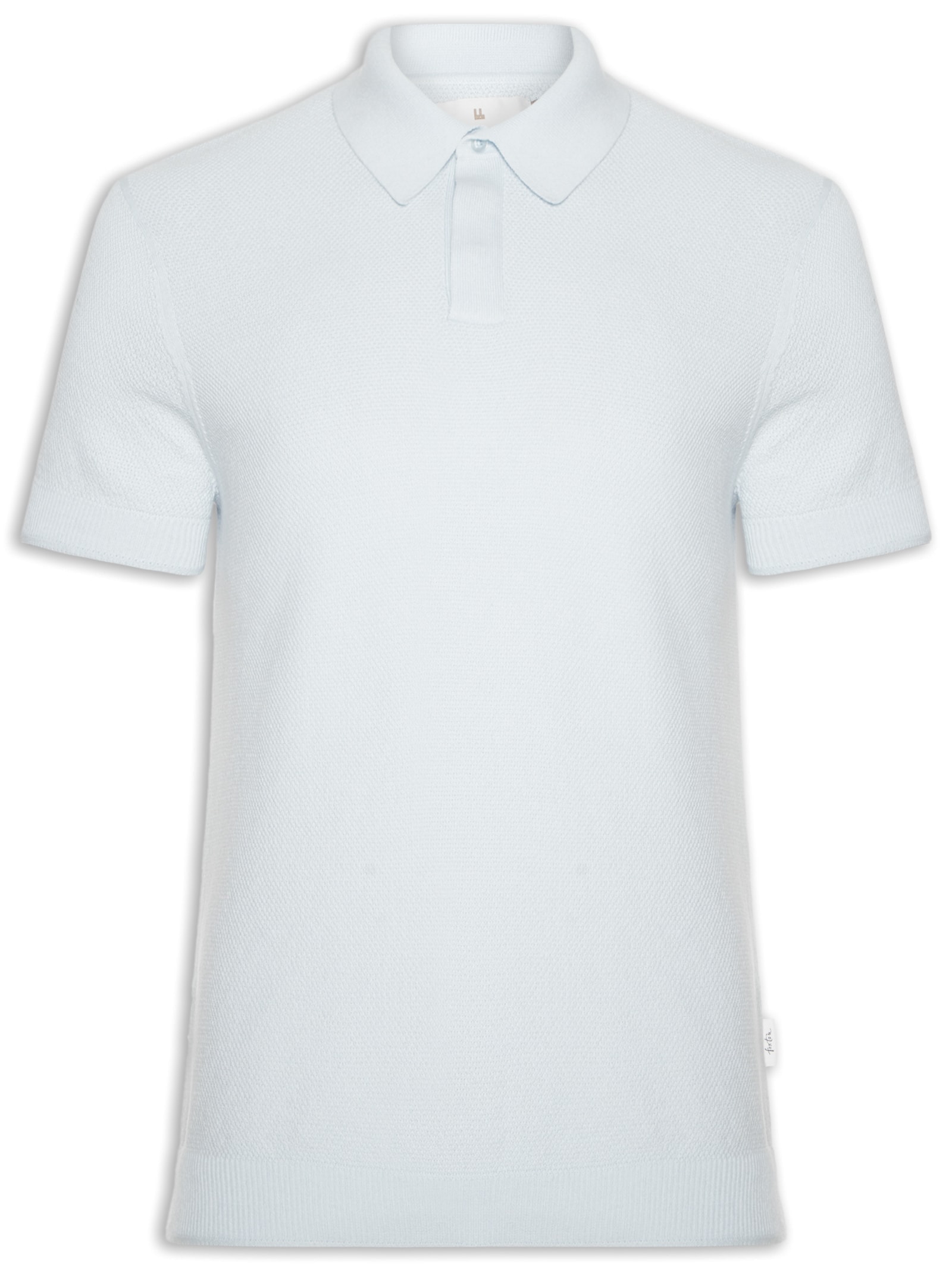 Polo Masculina Tricot Corda New Azul Foxton