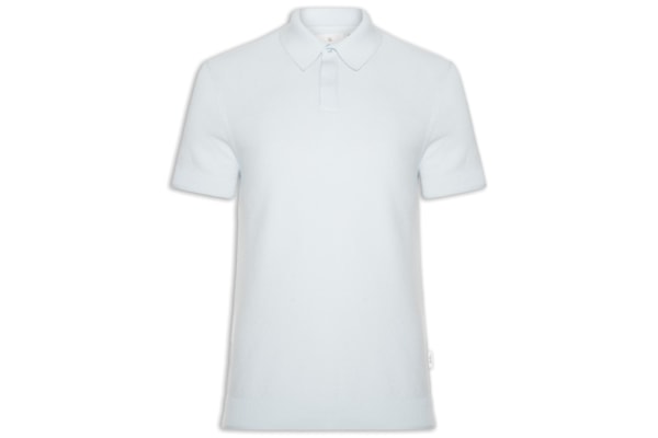 Polo Masculina Tricot Corda New - Azul