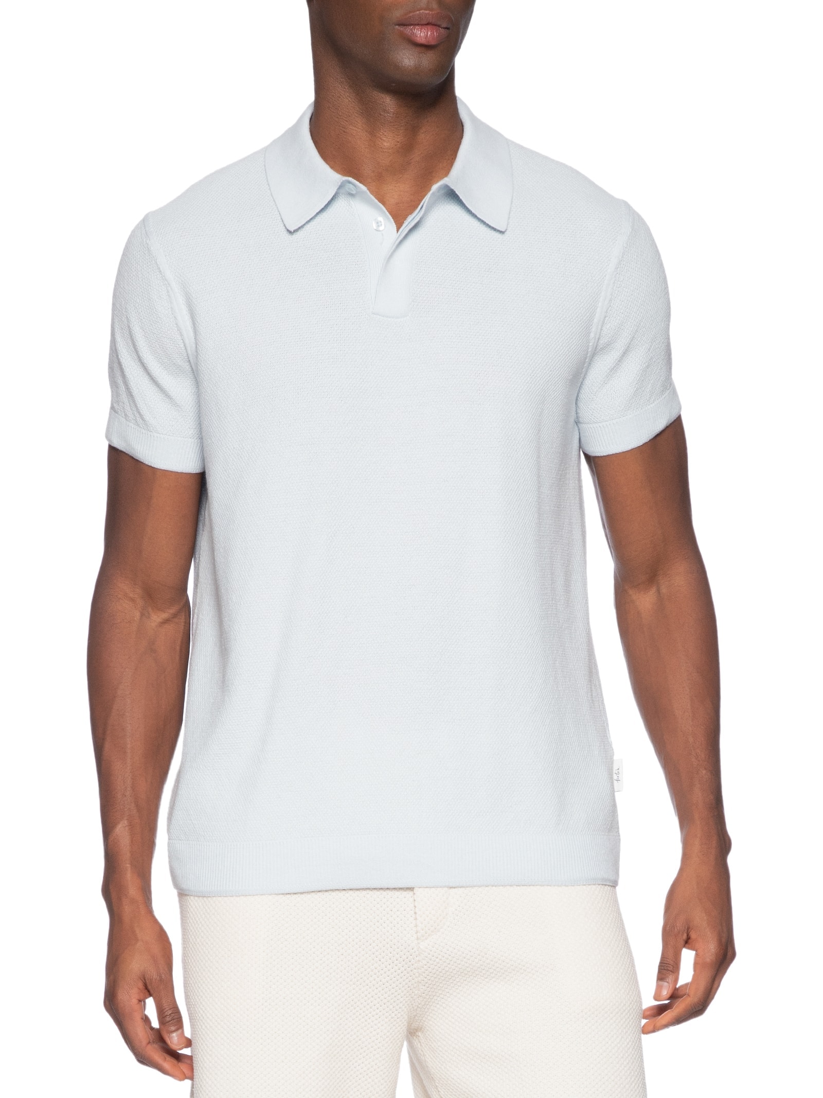 Polo Masculina Tricot Corda New Azul Foxton