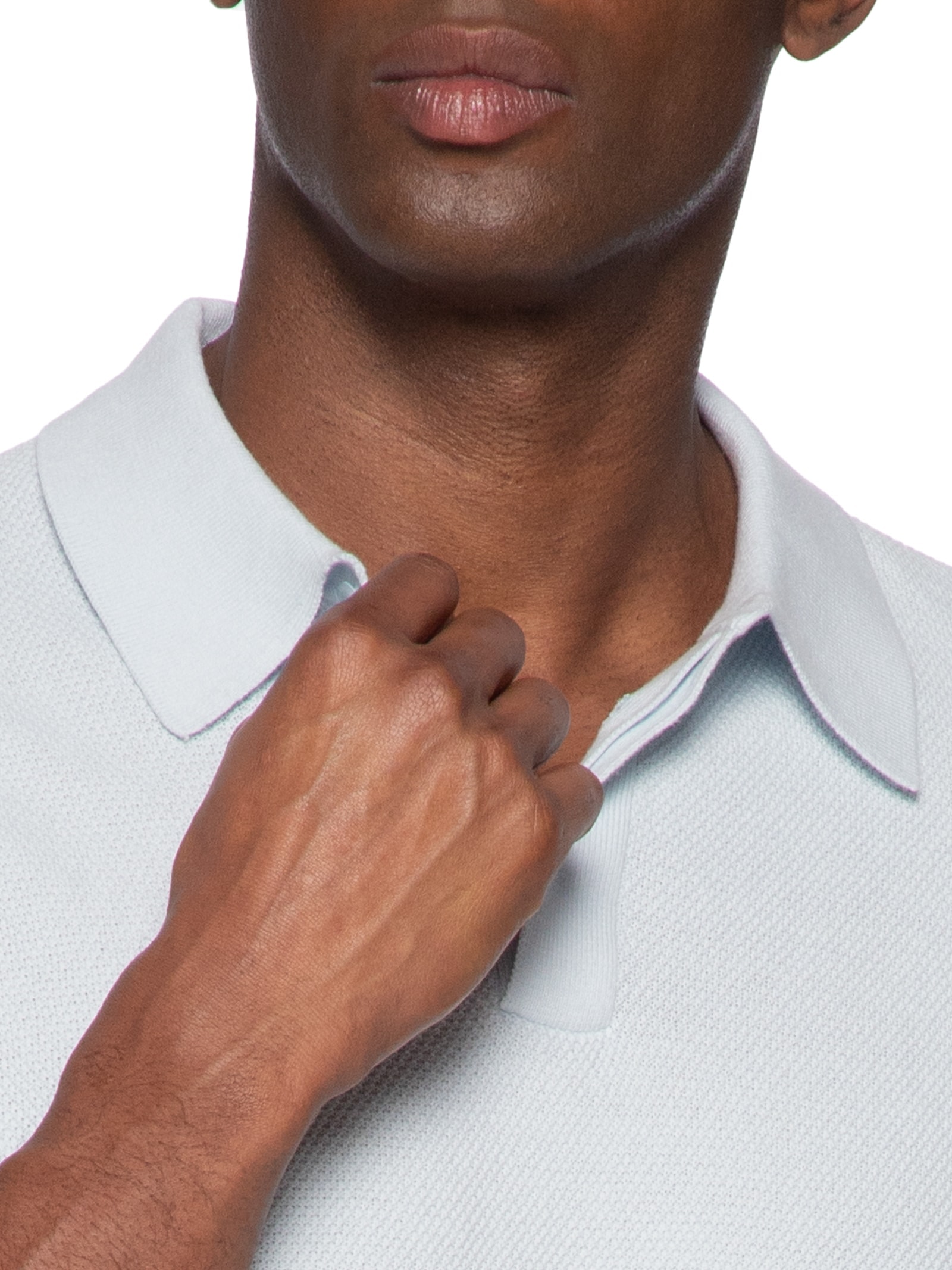 Polo Masculina Tricot Corda New Azul Foxton