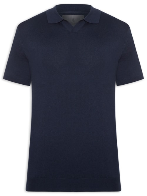 Polo Masculina Tricot Foot Isla Manga Curta – Azul