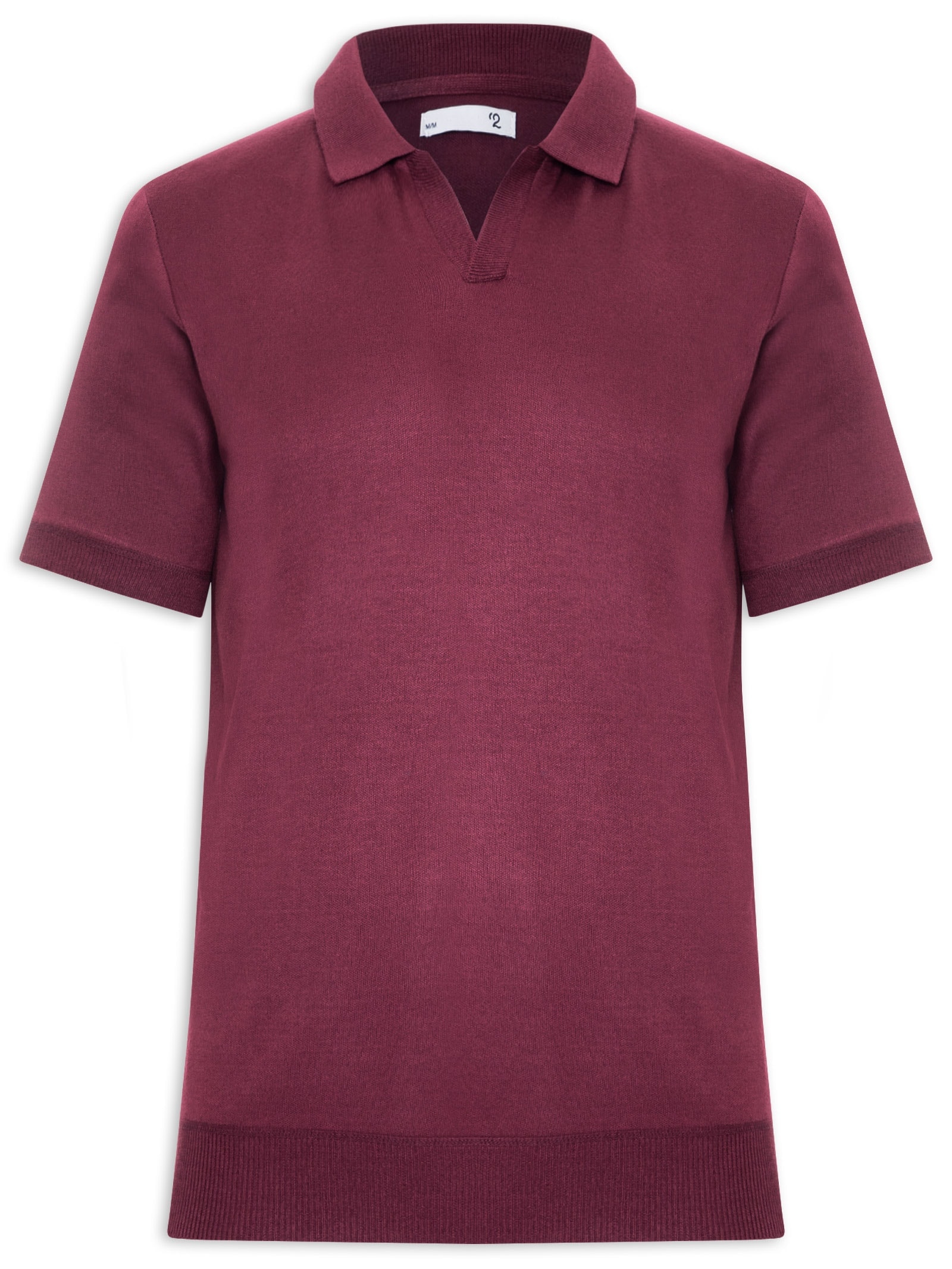 Polo Masculina Tricot Gola Colombiana Vermelho '2 Essential