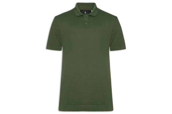 Pólo Masculina Tricot Manga Curta Bretanha - Verde