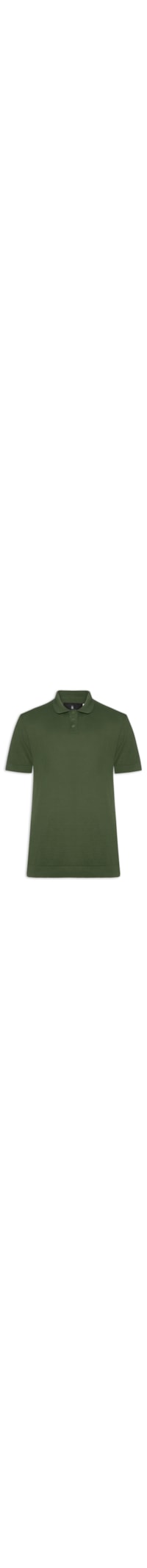 Pólo Masculina Tricot Manga Curta Bretanha - Verde