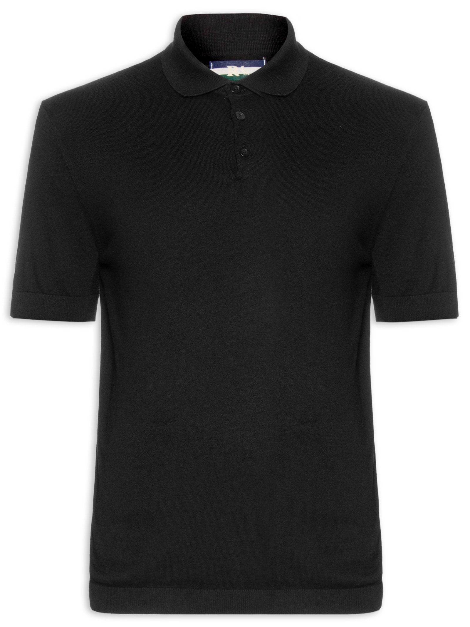 Reserva - Polo Masculina Tricot - Preto