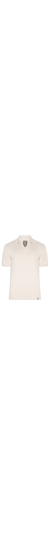 Polo Masculina Tricot Resort - Bege