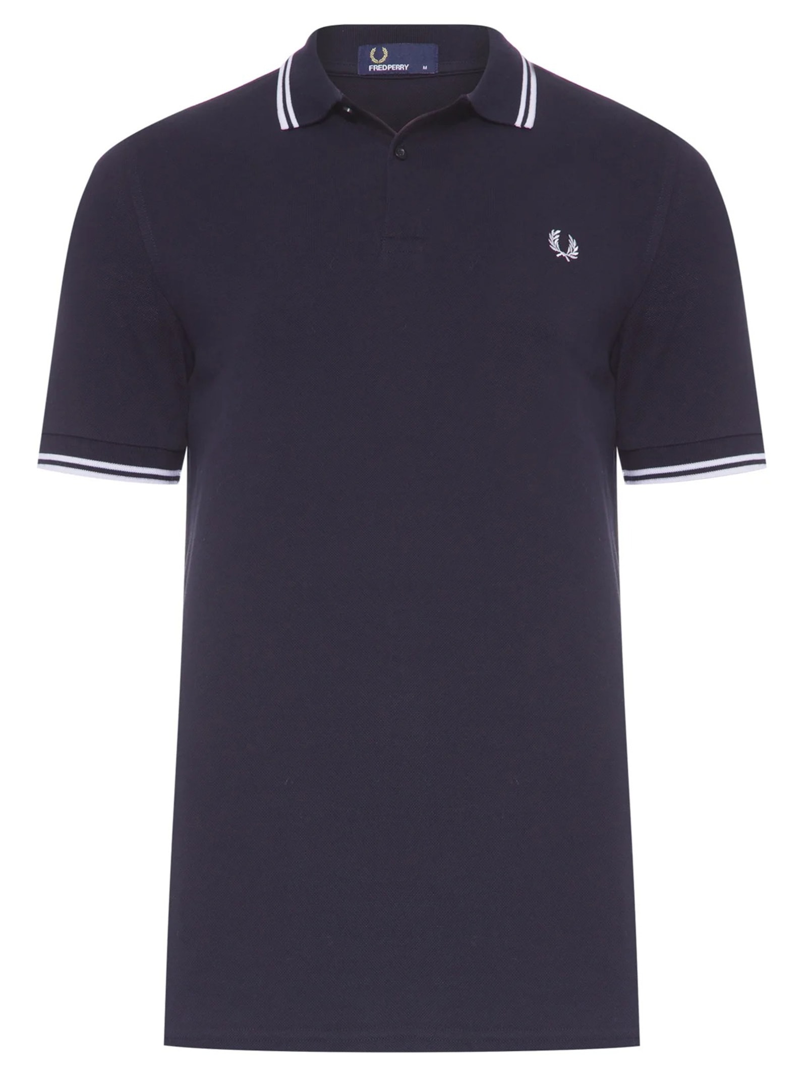 Polo Masculina Twin Tipped Azul Fred Perry