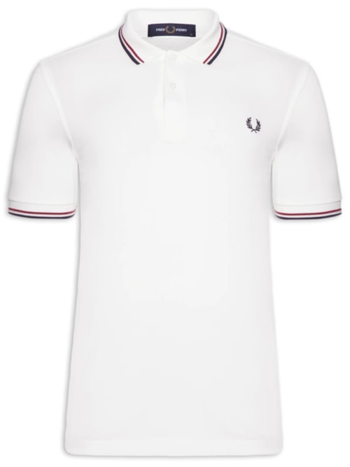 Polo Masculina Twin Tipped – Branco