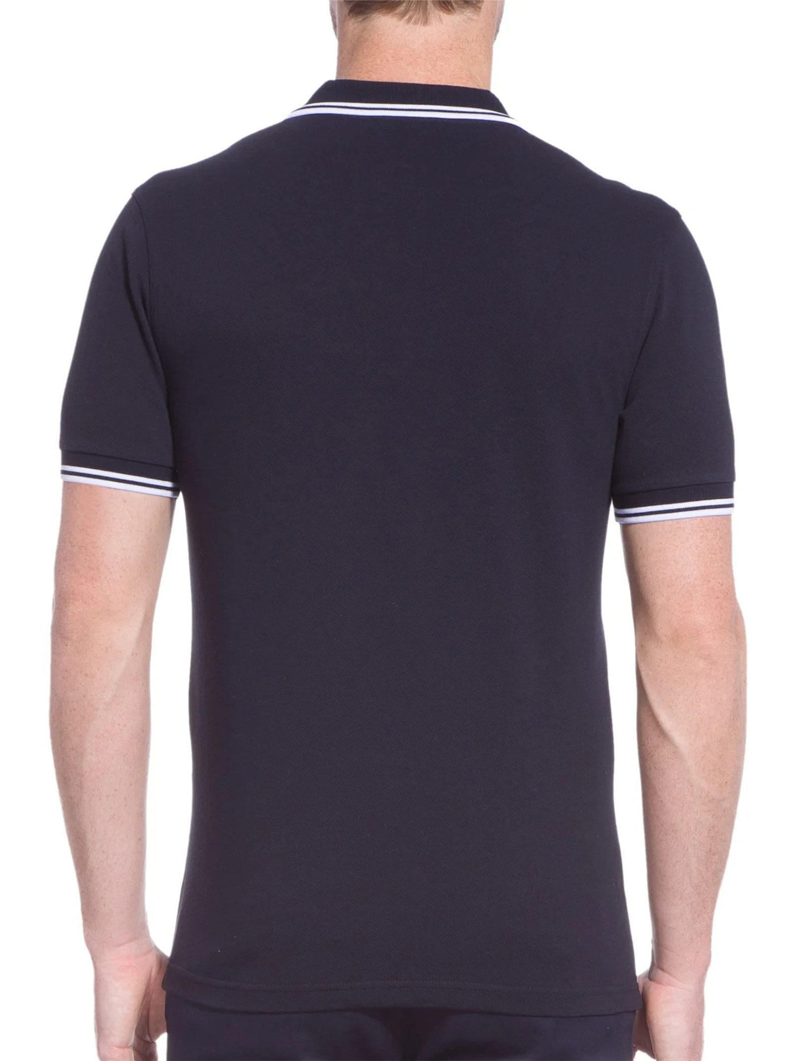 Polo Masculina Twin Tipped Preto Fred Perry