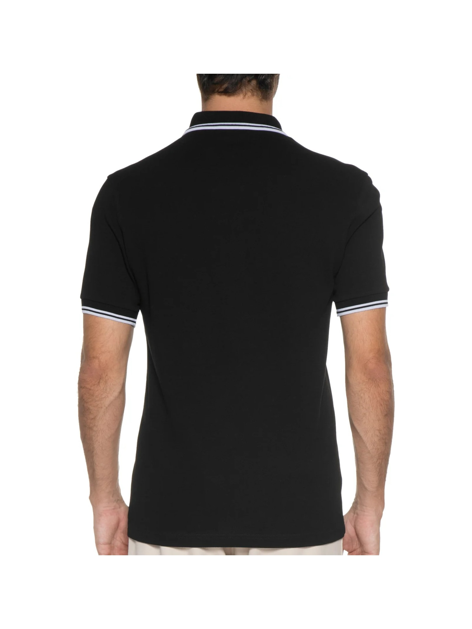Polo Masculina Twin Tipped Preto Fred Perry