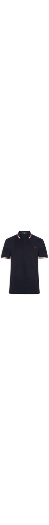 Polo Masculina Twin Tipped Regular Fit - Azul
