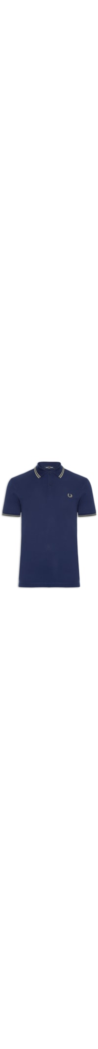 Polo Masculina Twin Tipped Regular Fit - Azul