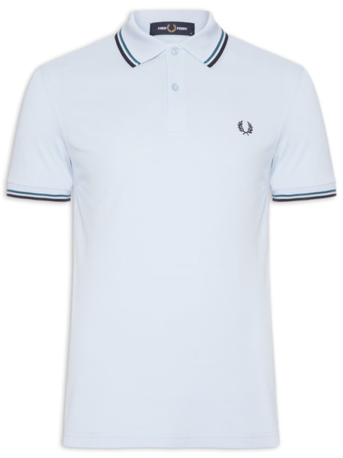 Polo Masculina Twin Tipped Regular Fit – Azul