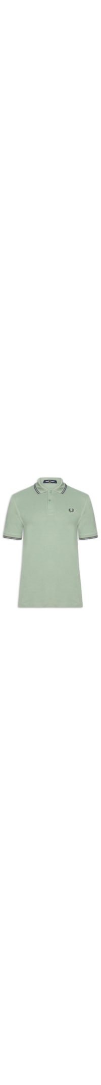 Polo Masculina Twin Tipped Regular Fit Piquet Algodão - Azul