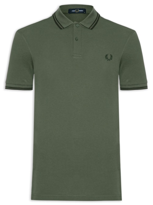 Polo Masculina Twin Tipped - Verde