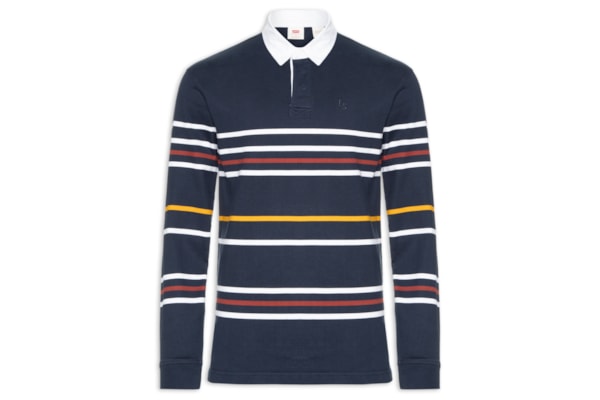 Polo Masculina Union Rugby Fit Listrada - Azul