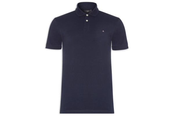 Polo Masculina Vista Detalhe Interno - Azul