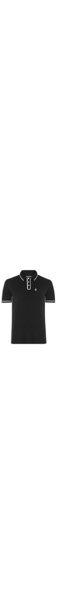 Polo Masculina Vivos - Preto