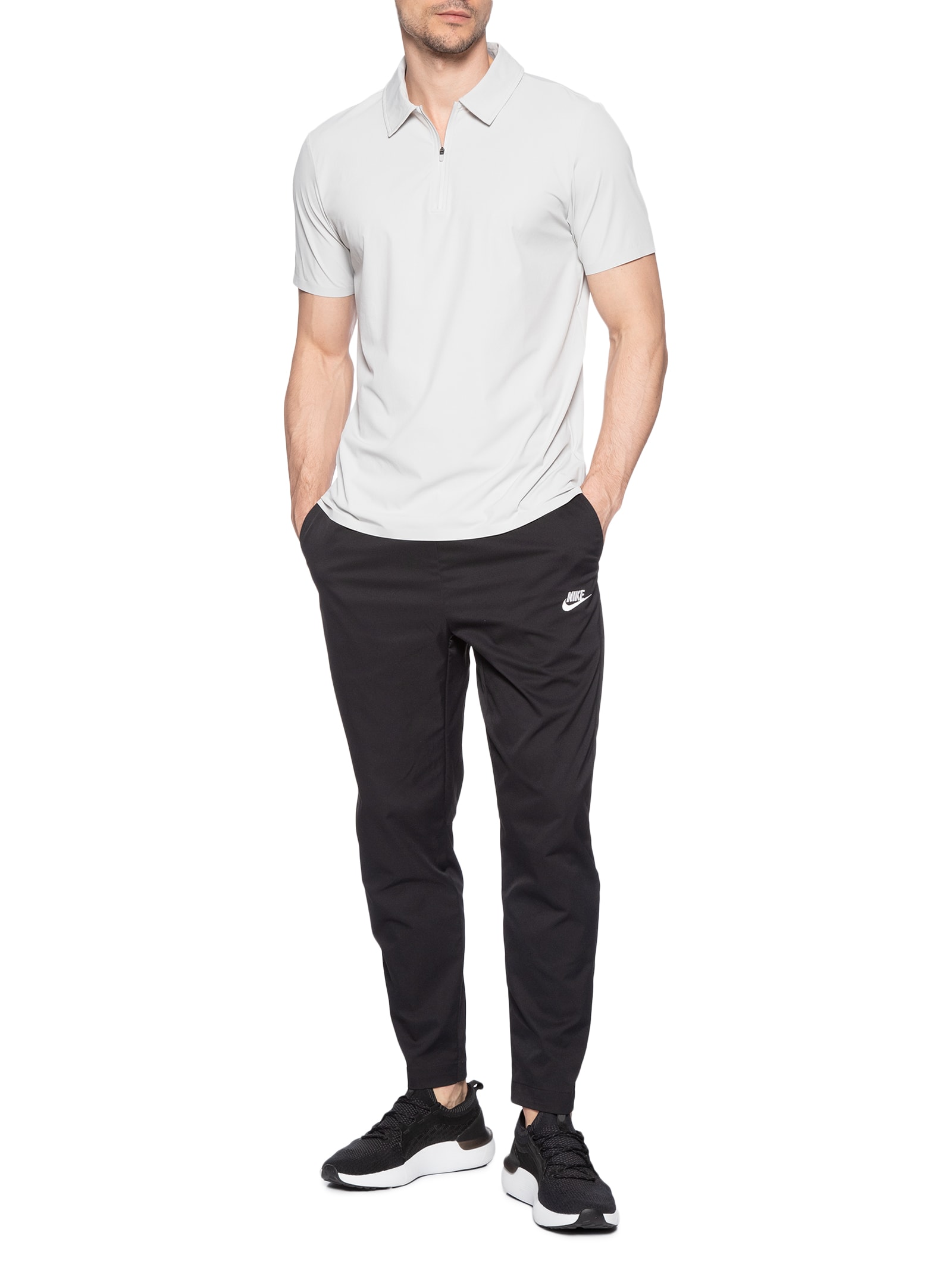 Polo Masculina Zip Comfy Men Cinza Live!