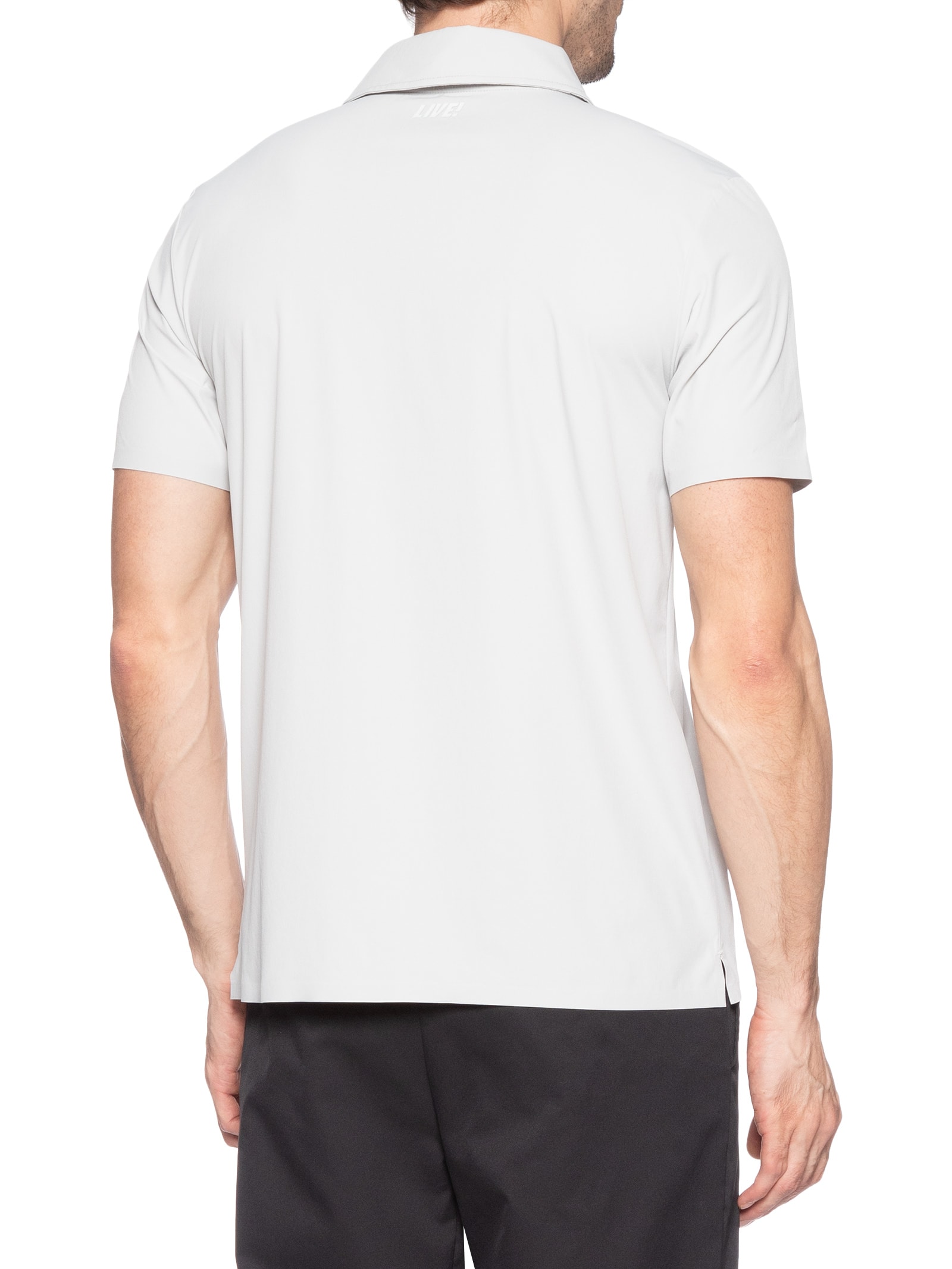 Polo Masculina Zip Comfy Men Cinza Live!