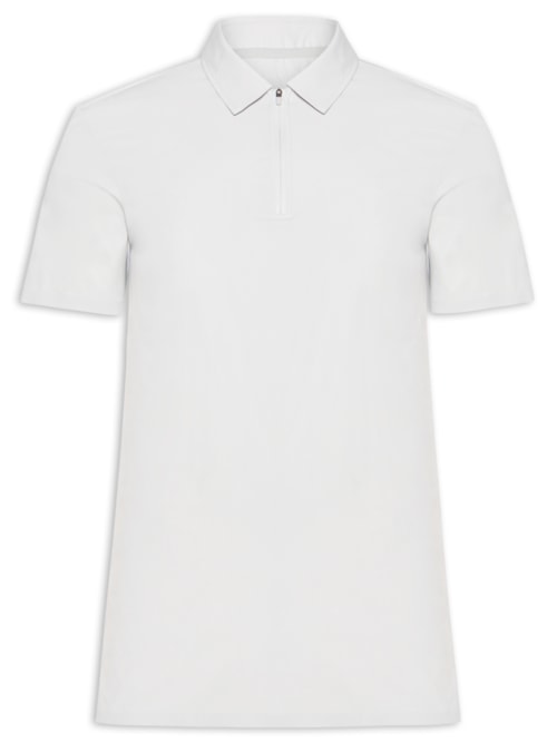 Polo Masculina Zip Comfy Men – Cinza