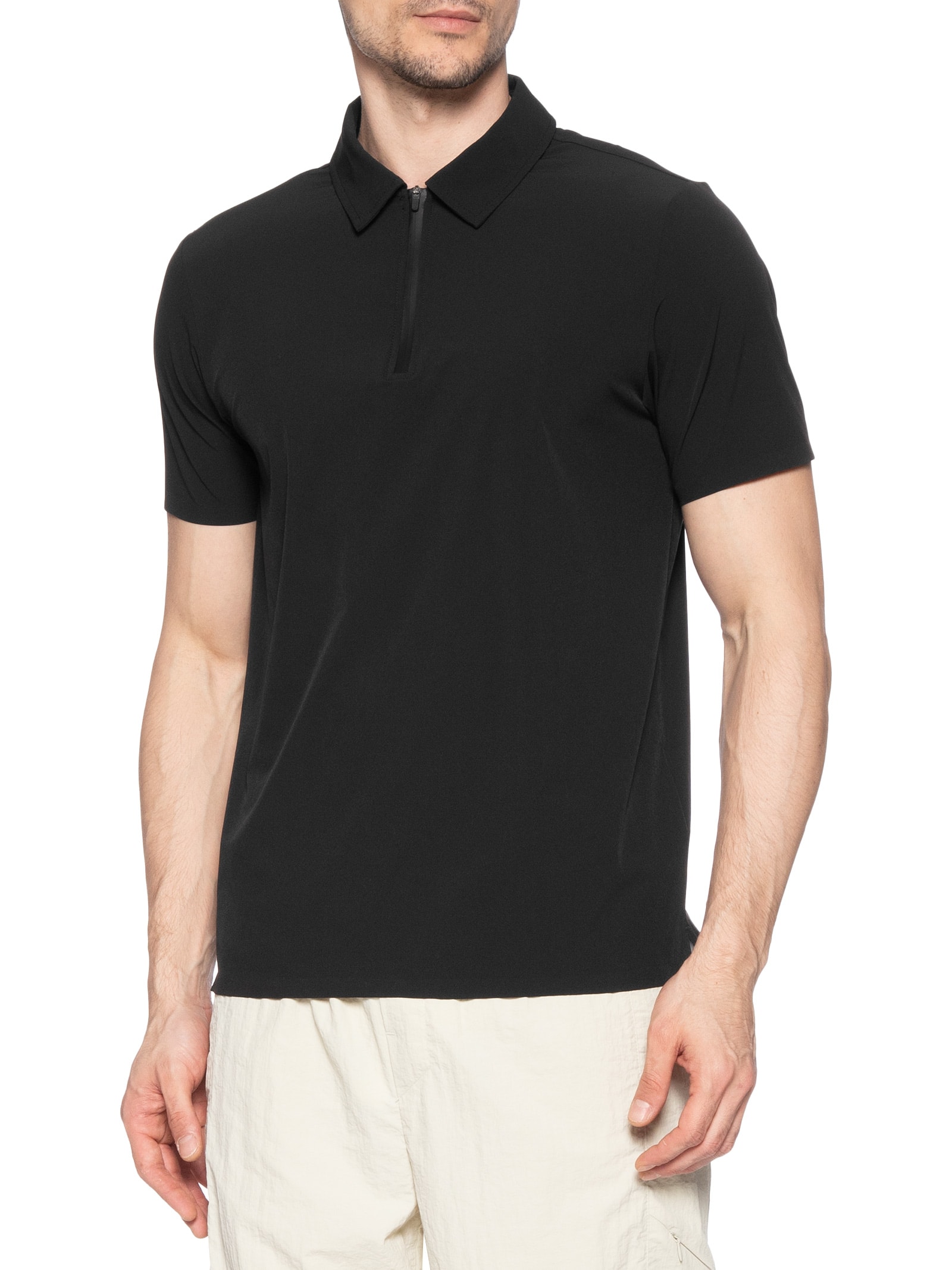 Polo Masculina Zip Comfy Men Preto Live!