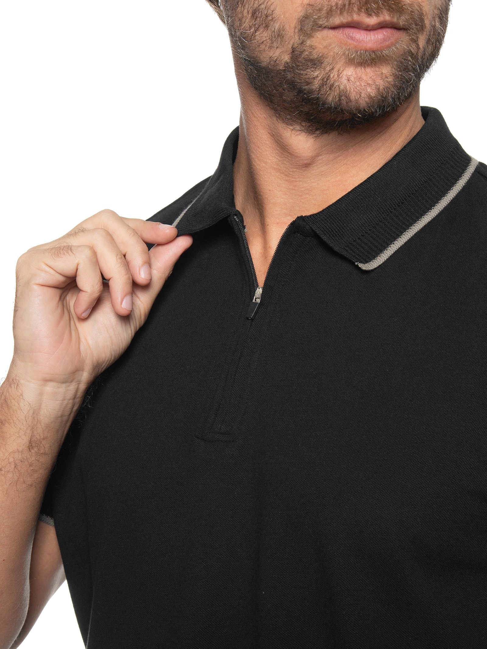 90s agnes b. homme black zip polo 黒 90s agnes b. homme black zip polo 黒 - メルカリ