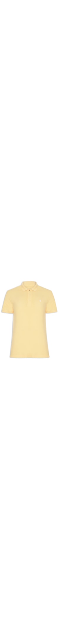 Polo Masculino Básica Em Piquet - Amarelo