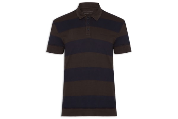 Polo Masculino Rugby Listrada – Marrom
