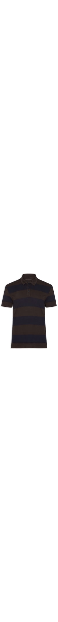 Polo Masculino Rugby Listrada – Marrom