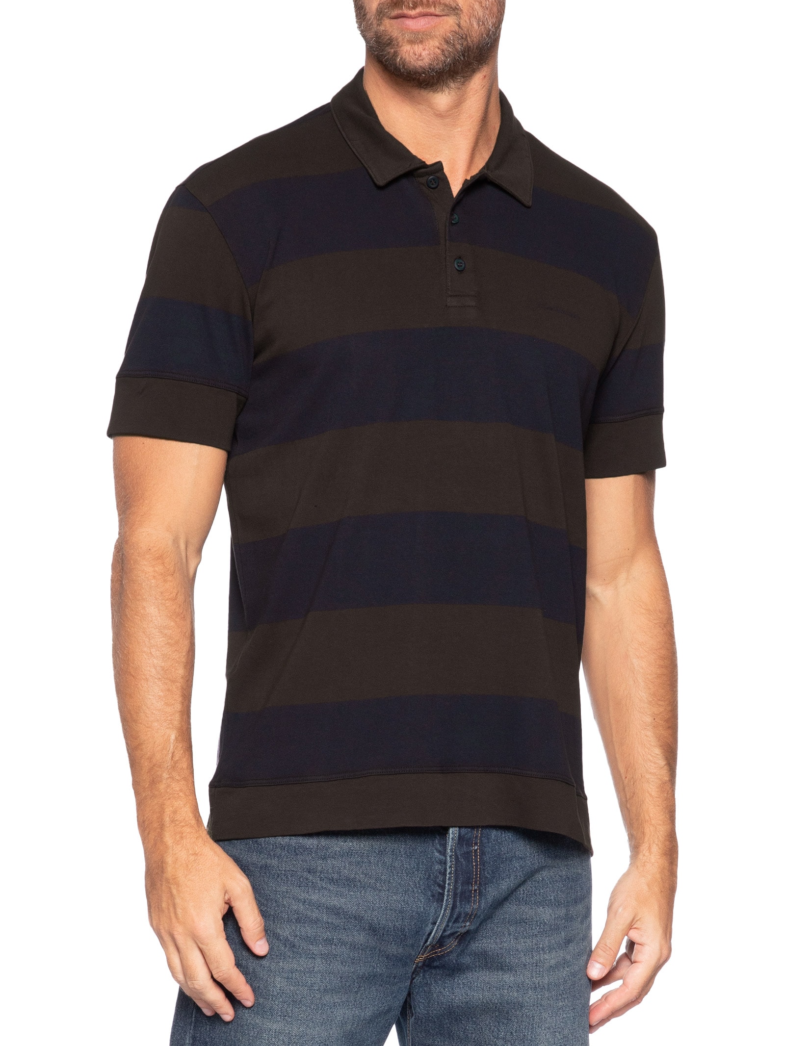 Polo Masculino Rugby Listrada – Marrom Calvin Klein Jeans