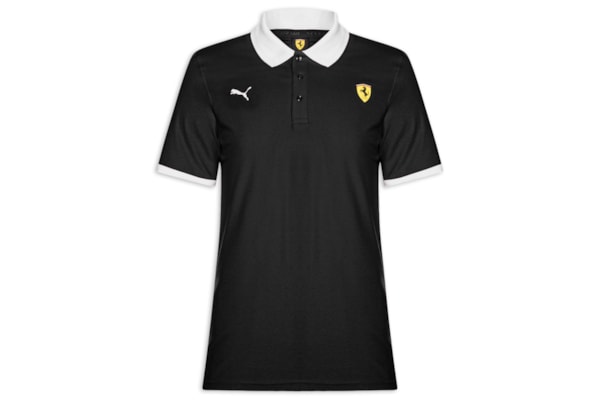 Polo Mc Scuderia Ferrari Piquet Masculina - Preto