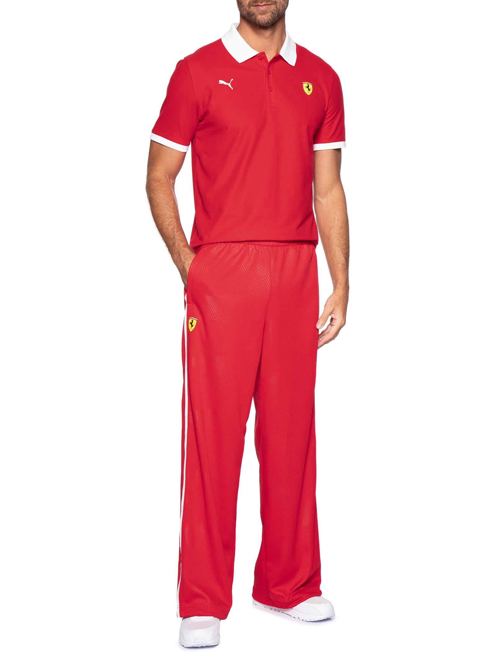 Polo Mc Scuderia Ferrari Piquet Masculina Vermelho Puma