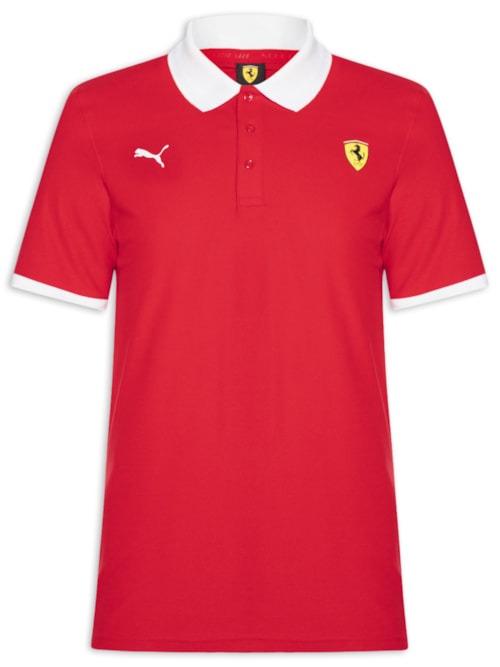 Polo Mc Scuderia Ferrari Piquet Masculina – Vermelho