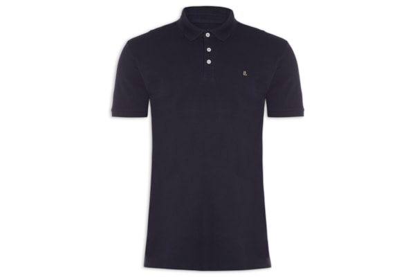Polo Piquet Pima Continua - Azul