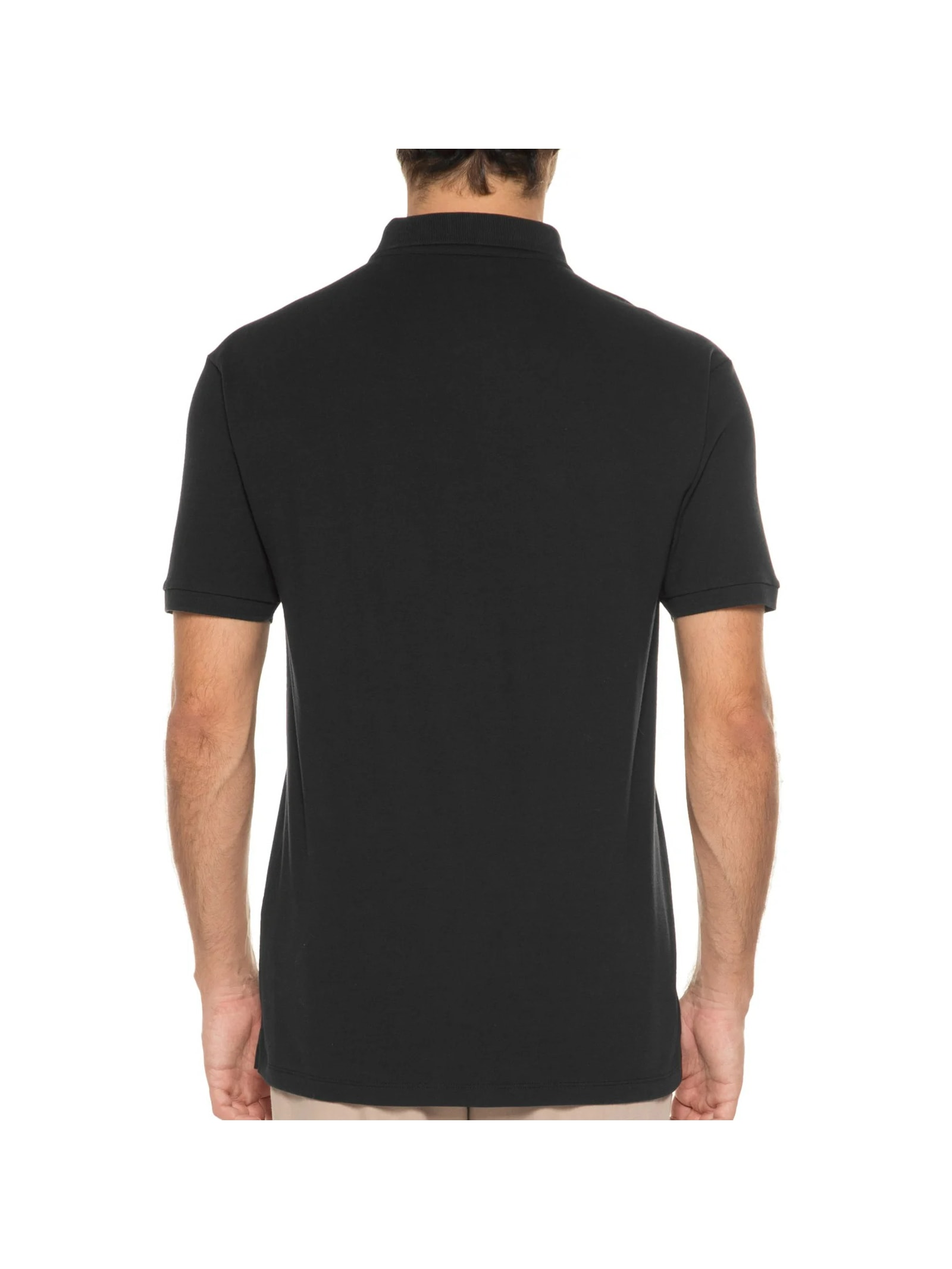 Polo Piquet Pima Continua Preto Foxton