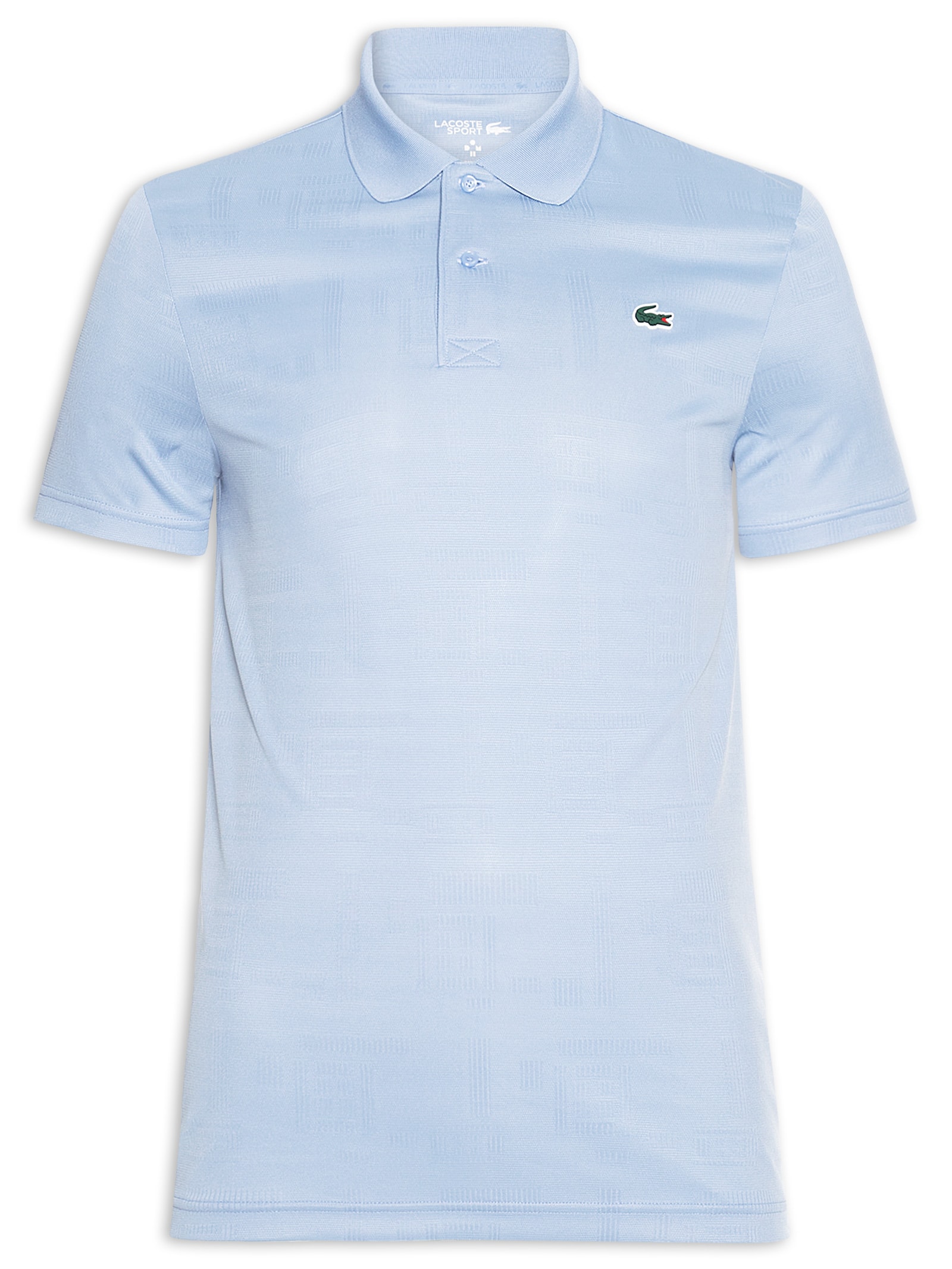 Polo Slim Fit Jacquard Jersey Azul Lacoste