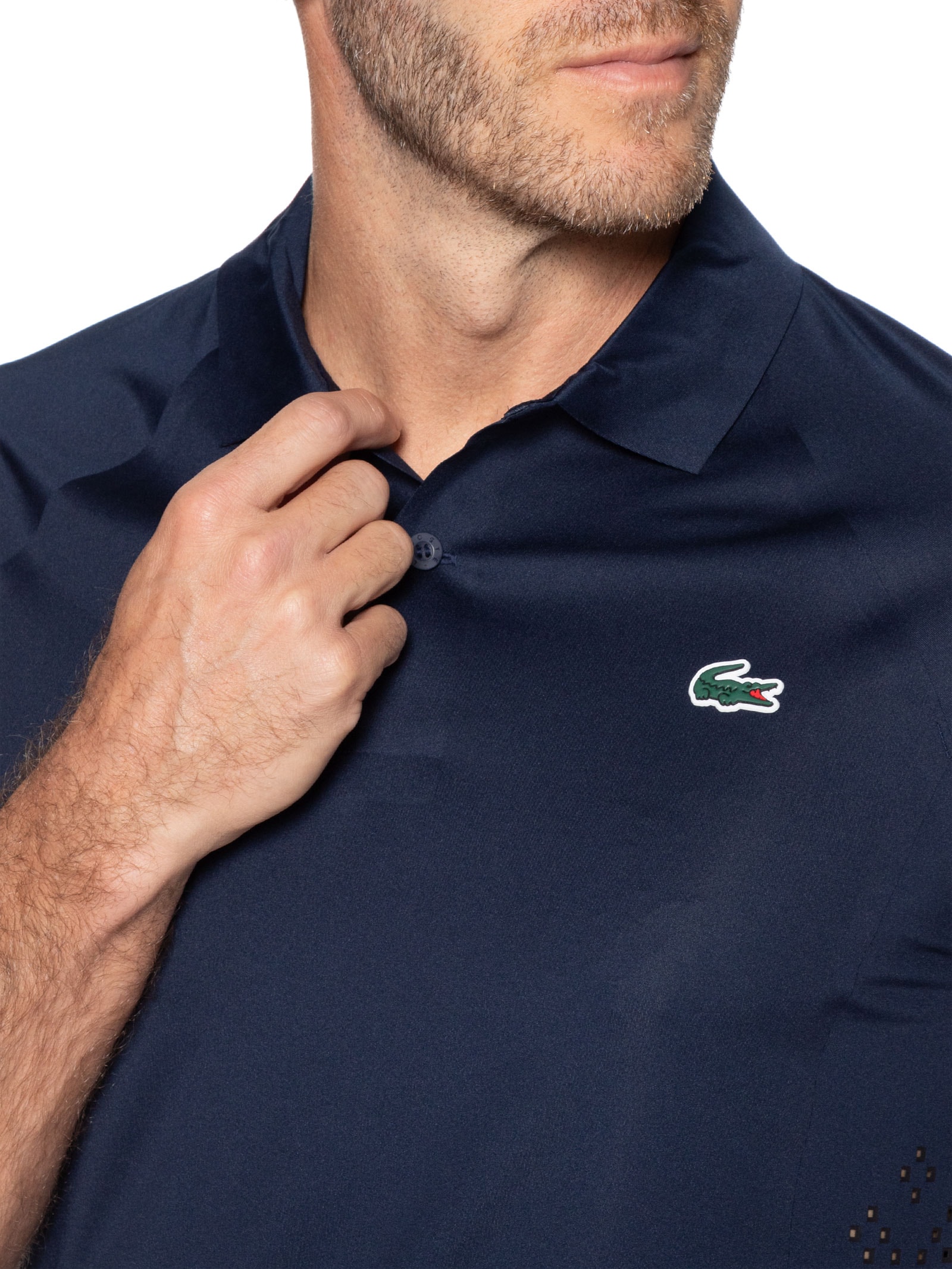 Polo Slim Fit Novak Djokovic Azul Lacoste