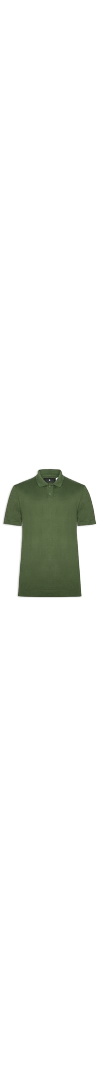 Polo Tricot Manga Curta Masculina Basic - Verde